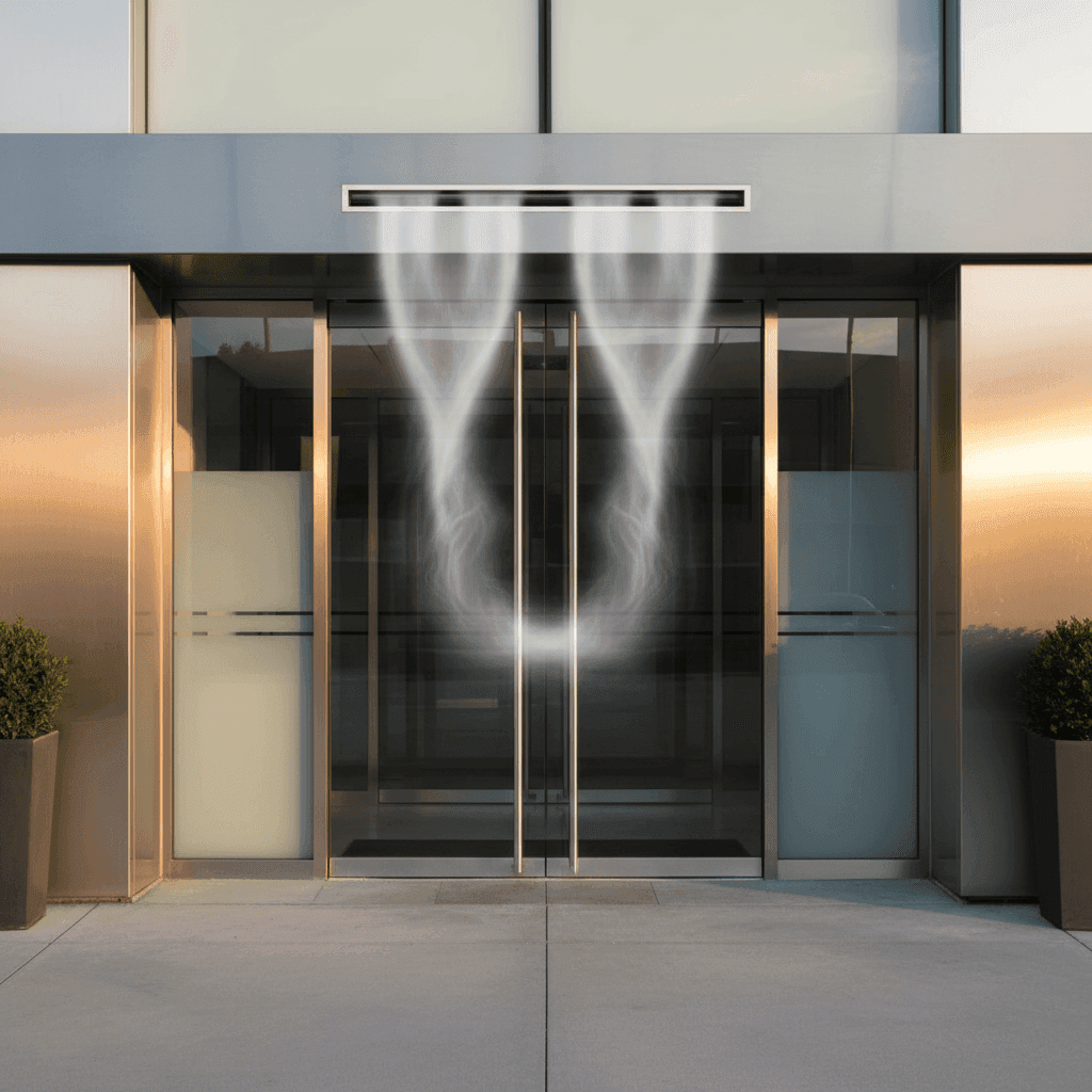 Recessed Dust Control Curtains